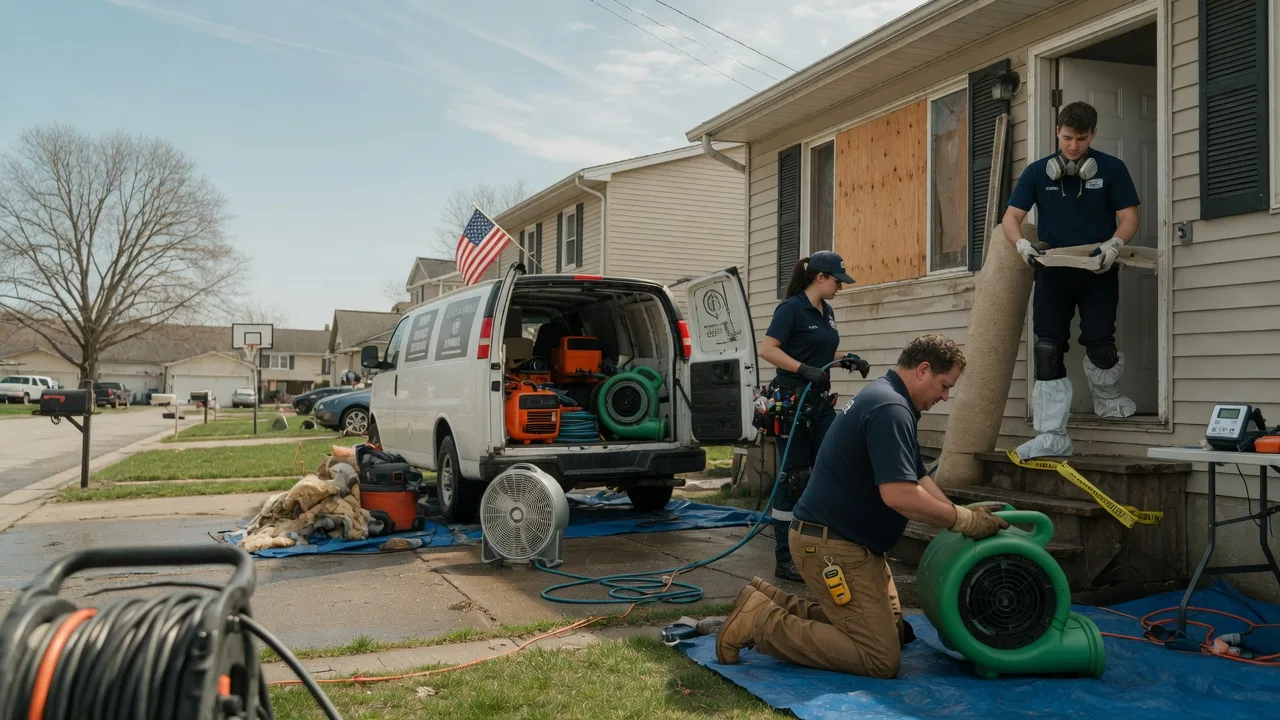 Water Damage Restoration in South Roxana, IL near me